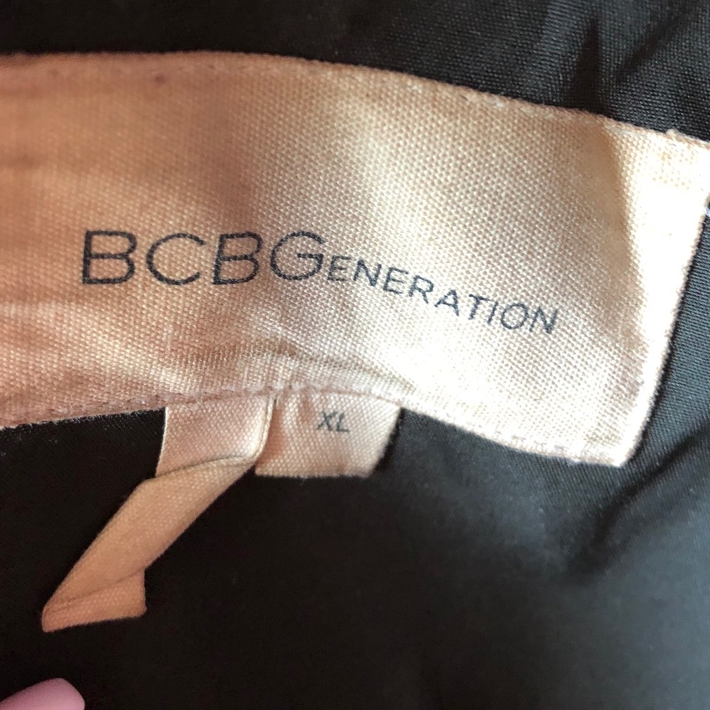 BCBG Hooded Raincoat in Black - Picture 7 of 7